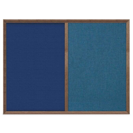 United Visual Products Enclosed Corkboard, 1 Door, 72"x36", 4" Fra, UV3425-BRONZE-COBACC UV3425-BRONZE-COBACC